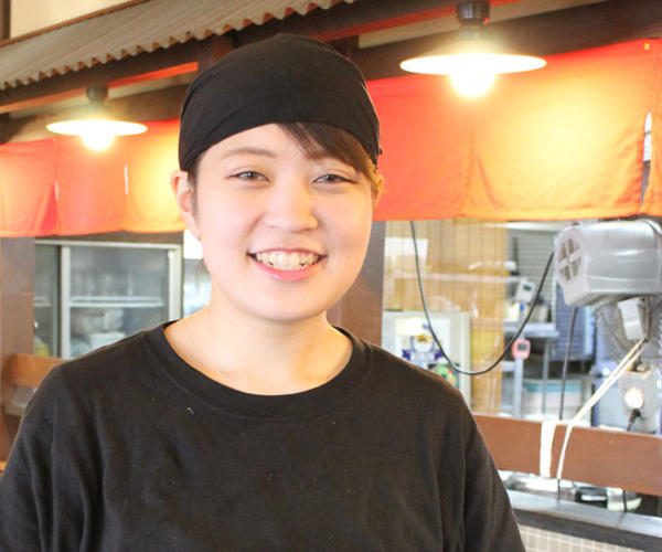 らーめん大和 四條畷店 副店長 福井 優香さん（22才）